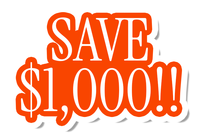 Save $1,000