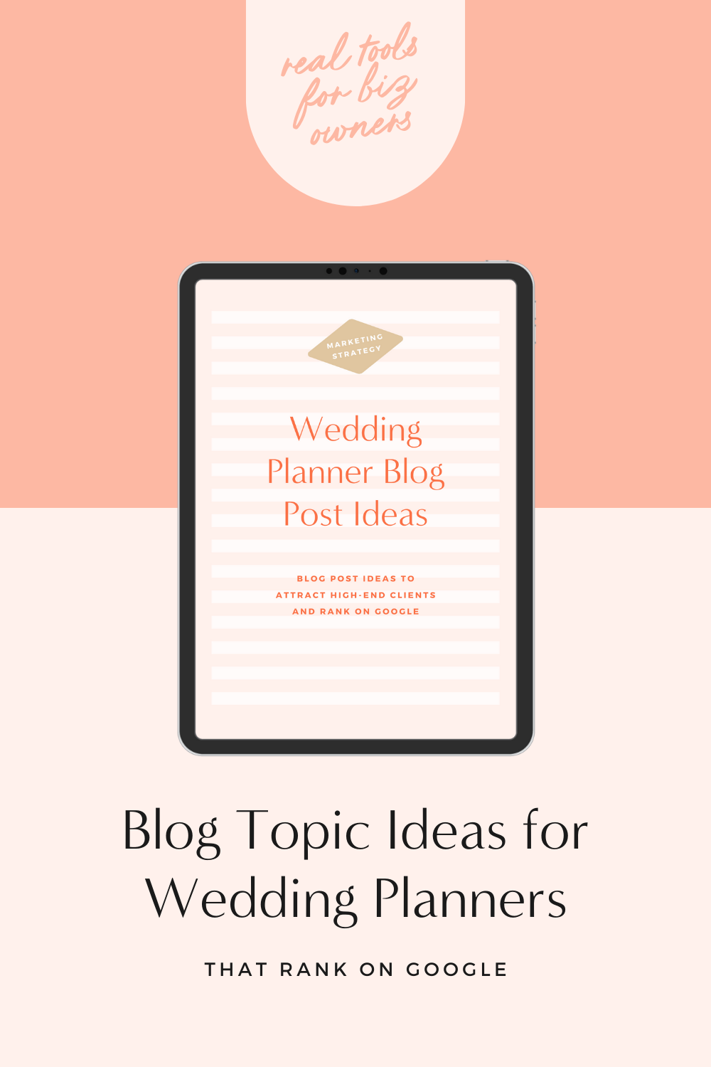 Transform your blog with our free downloadable guide featuring 10 optimal wedding planner blog topics. These carefully curated ideas aim to help your blog rank high on Google and appeal to your perfect clientele. Don't miss out on this opportunity to turn your passion for wedding planning into a magnet for attracting your ideal clients!