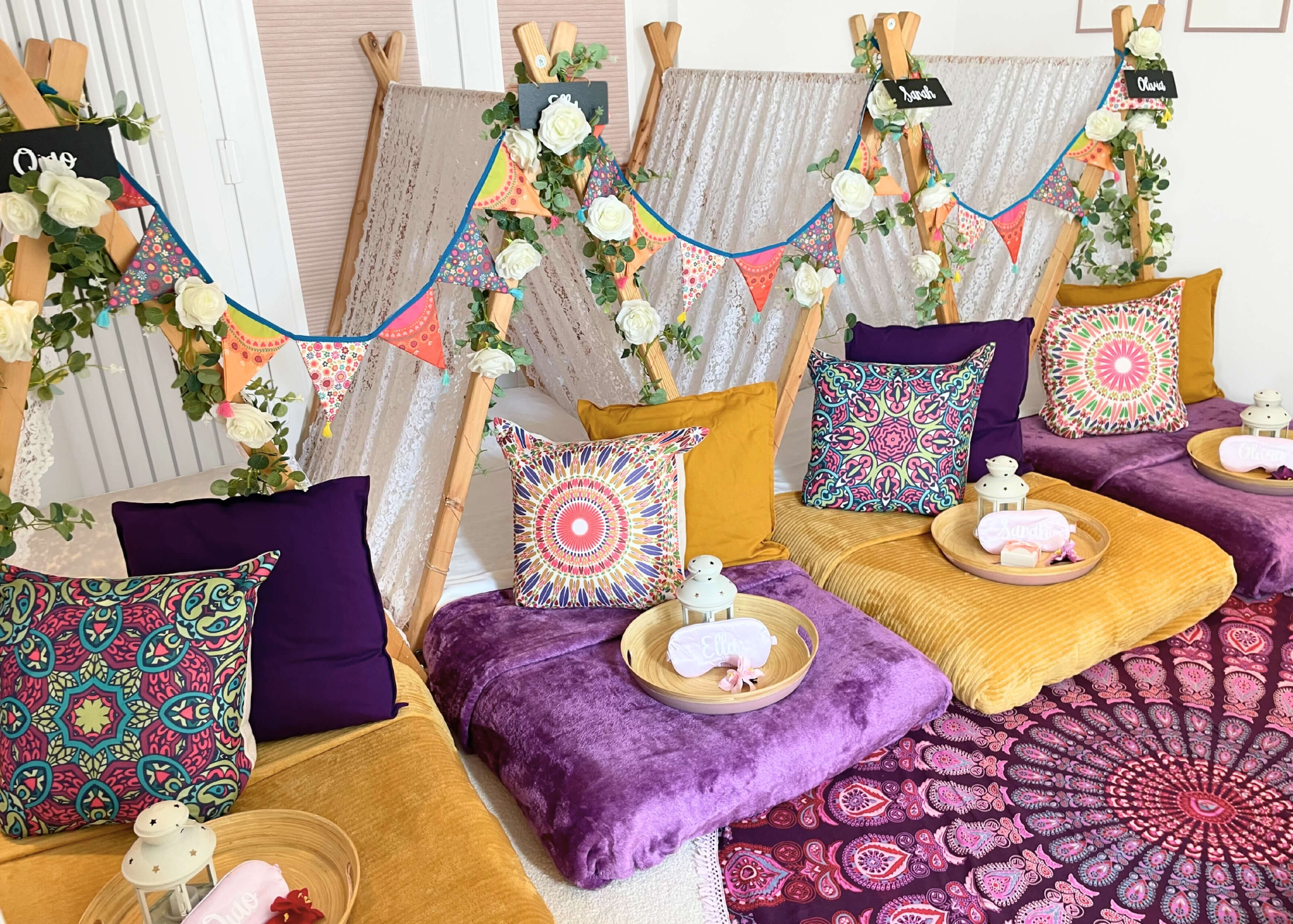 I supply fully-styled teepee sleepovers across Cambridge and the surrounding towns and villages