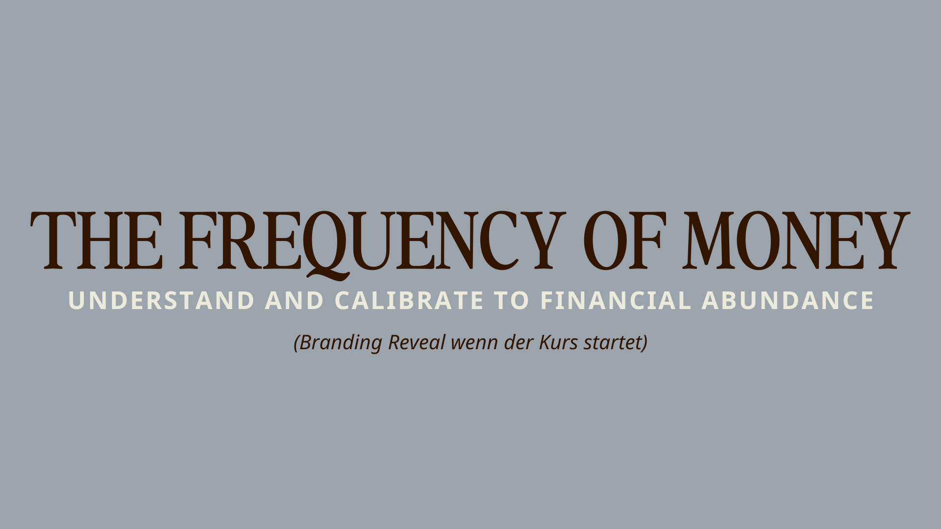 The Frequency of Money