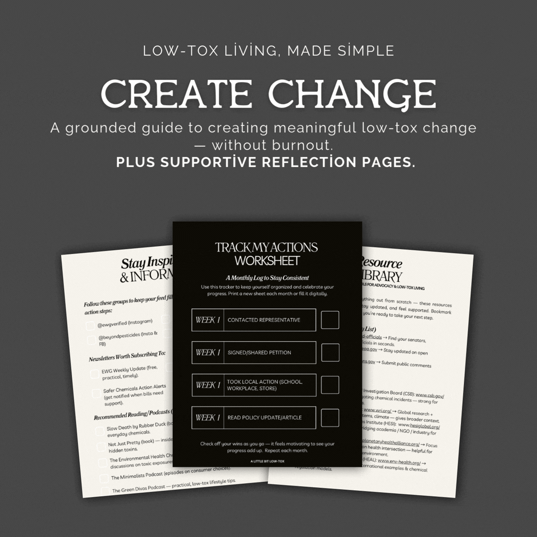 Create Low-Tox Change E-book Sales Page