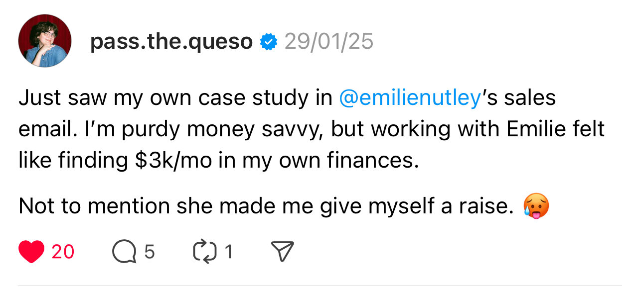 emelie threads testimonial