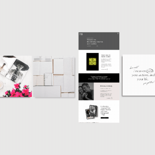 Overview of website design services offered by Neon Ocho.