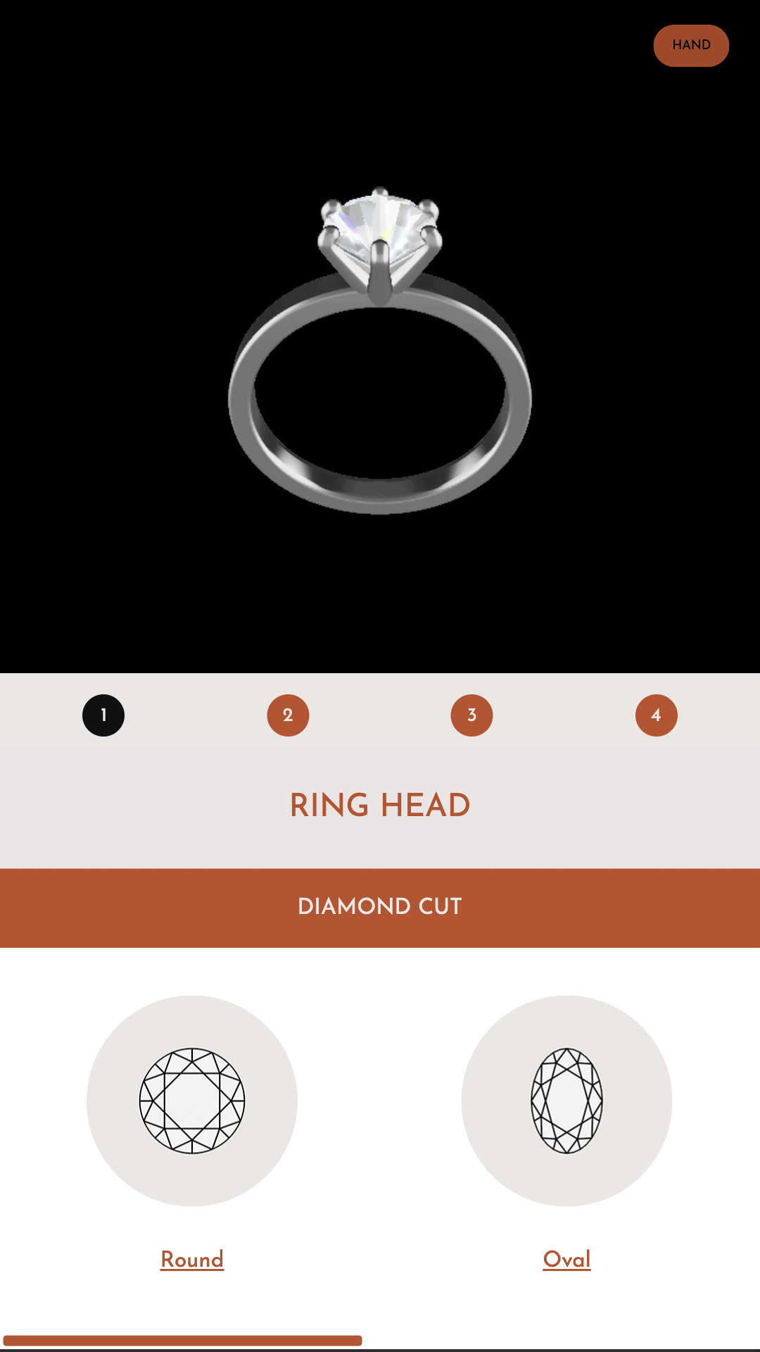 Ring Head Diamond Cut Shape 1