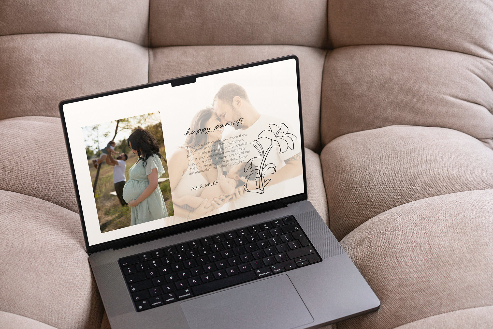 Elegant and Heartfelt Web Design for Family Photographer