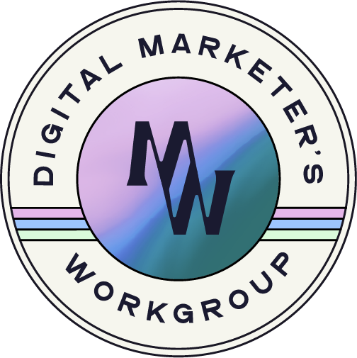 Badge logo design for the Digital Marketer's Workgroup online networking community
