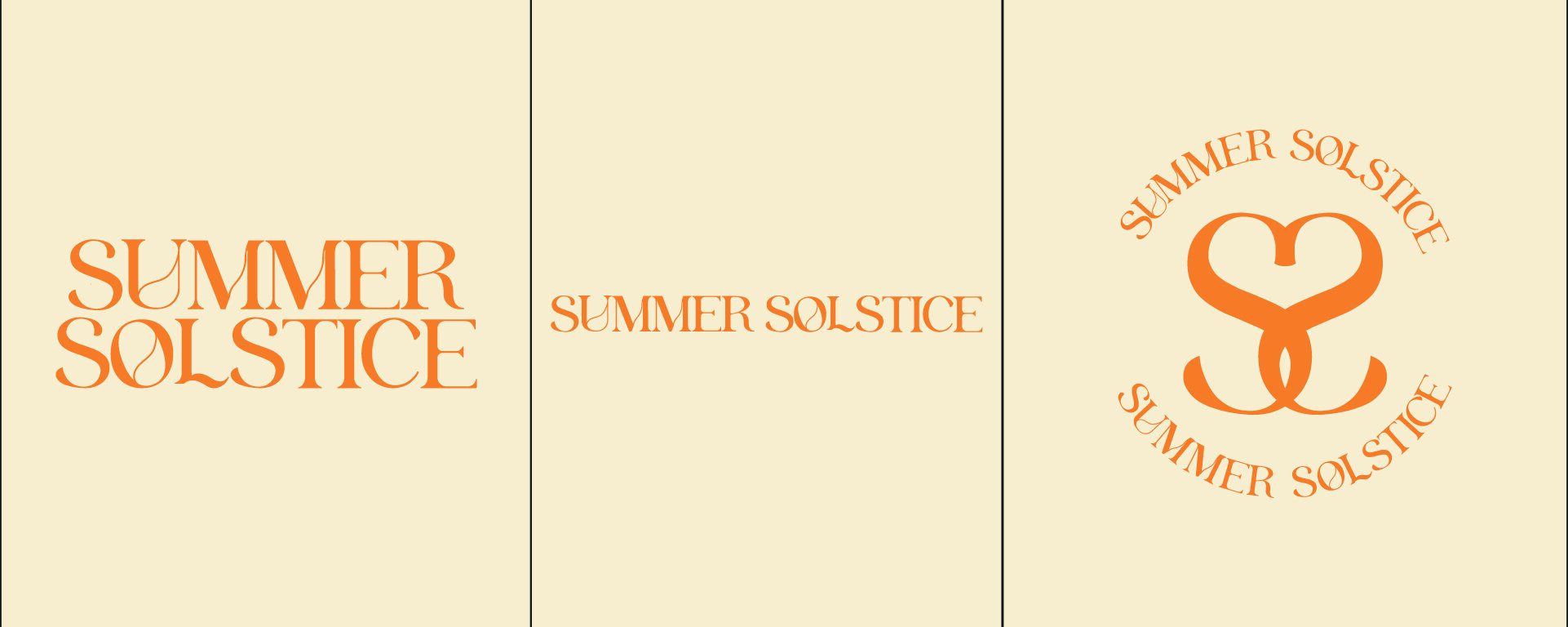 Example of primary, secondary, and submark logo variations for a luxury brand