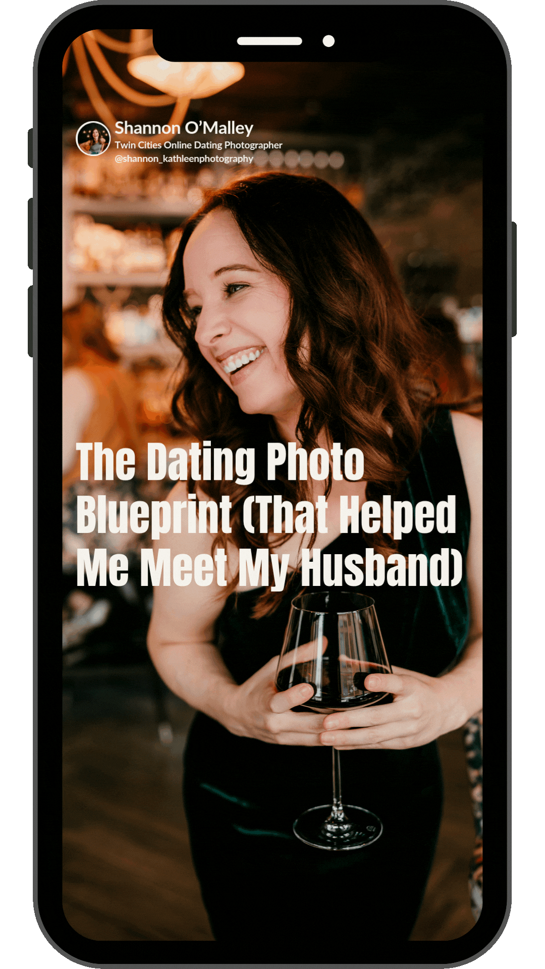Free guide mockup — 5 must-have photos to attract the right matches for your dating profile, created by Shannon Kathleen Photography in Twin Cities