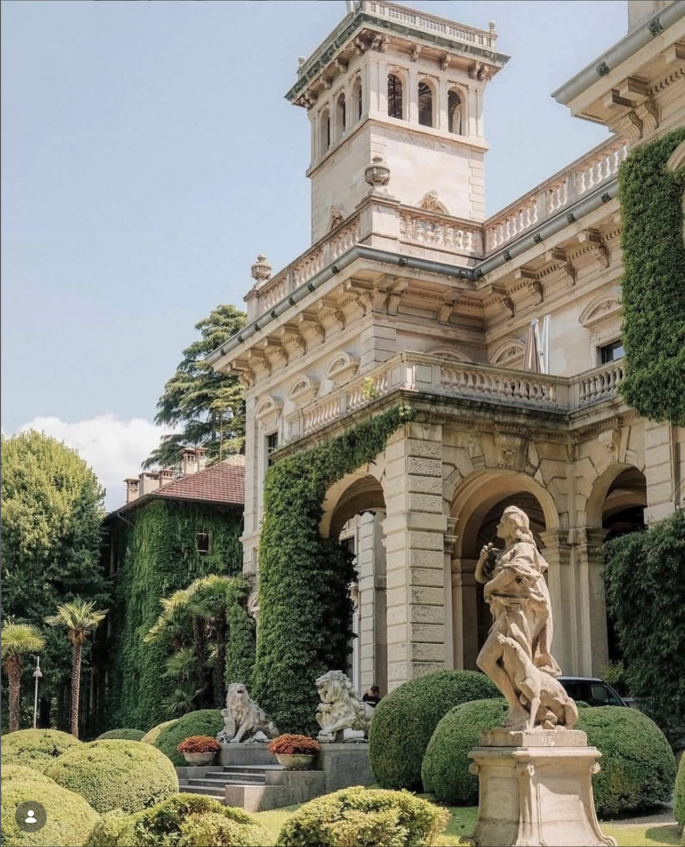 Instagram post Lake Como