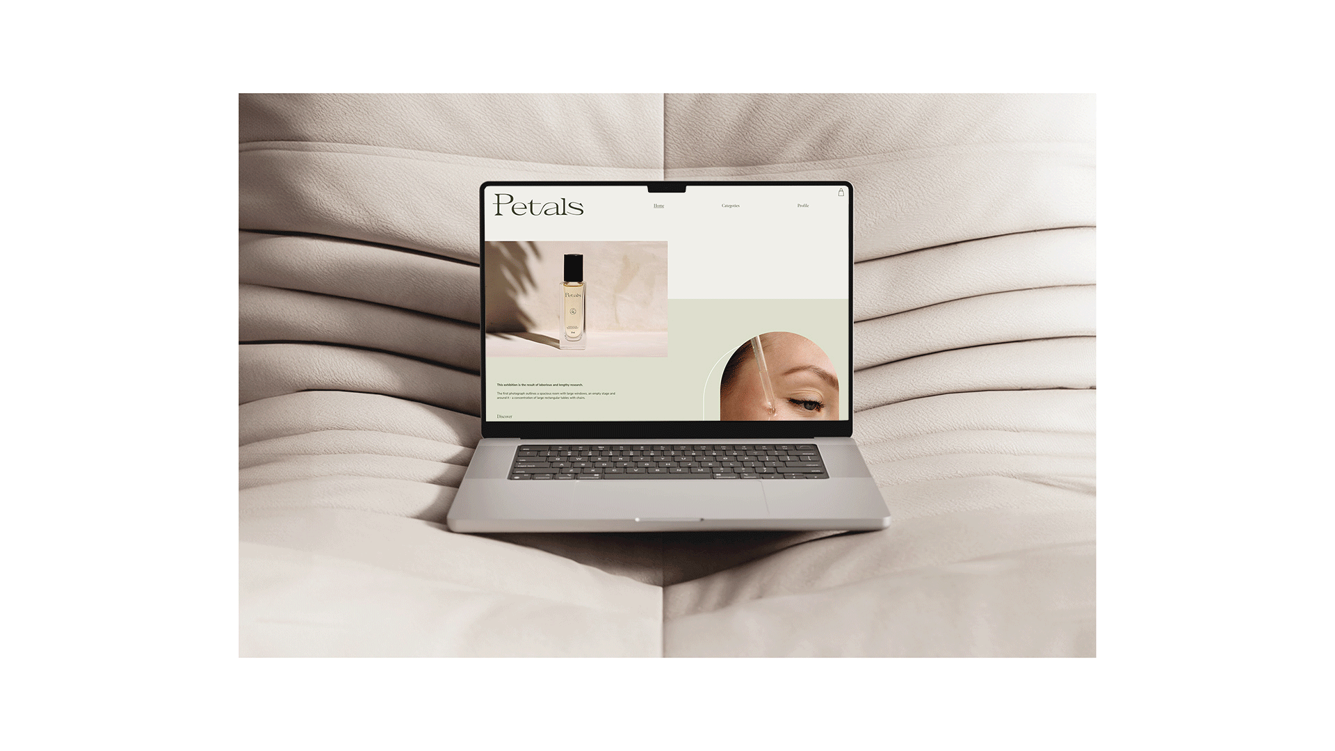 website for a beauty brand