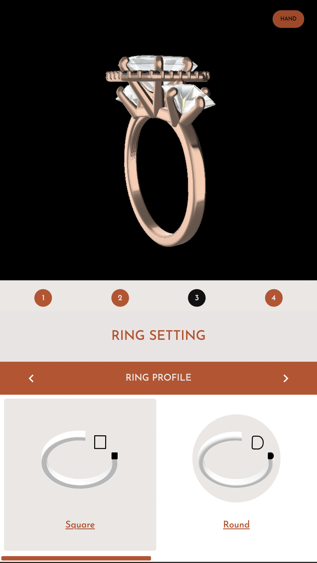 Ring Profile Setting Shape Design Band 12
