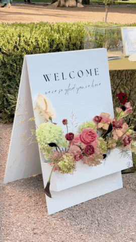 GIF video of wedding ceremony details