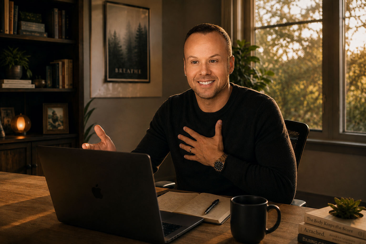 Dr. Michael Stokes speaking during a virtual professional session