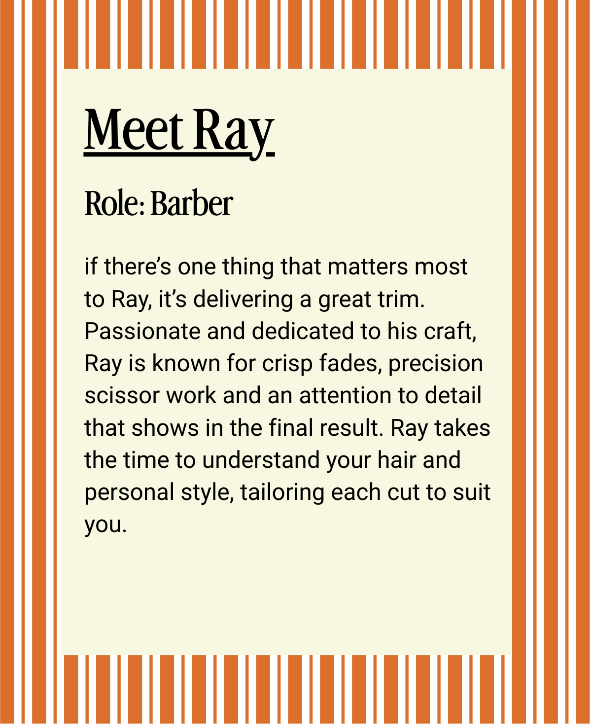 Meet Ray card back