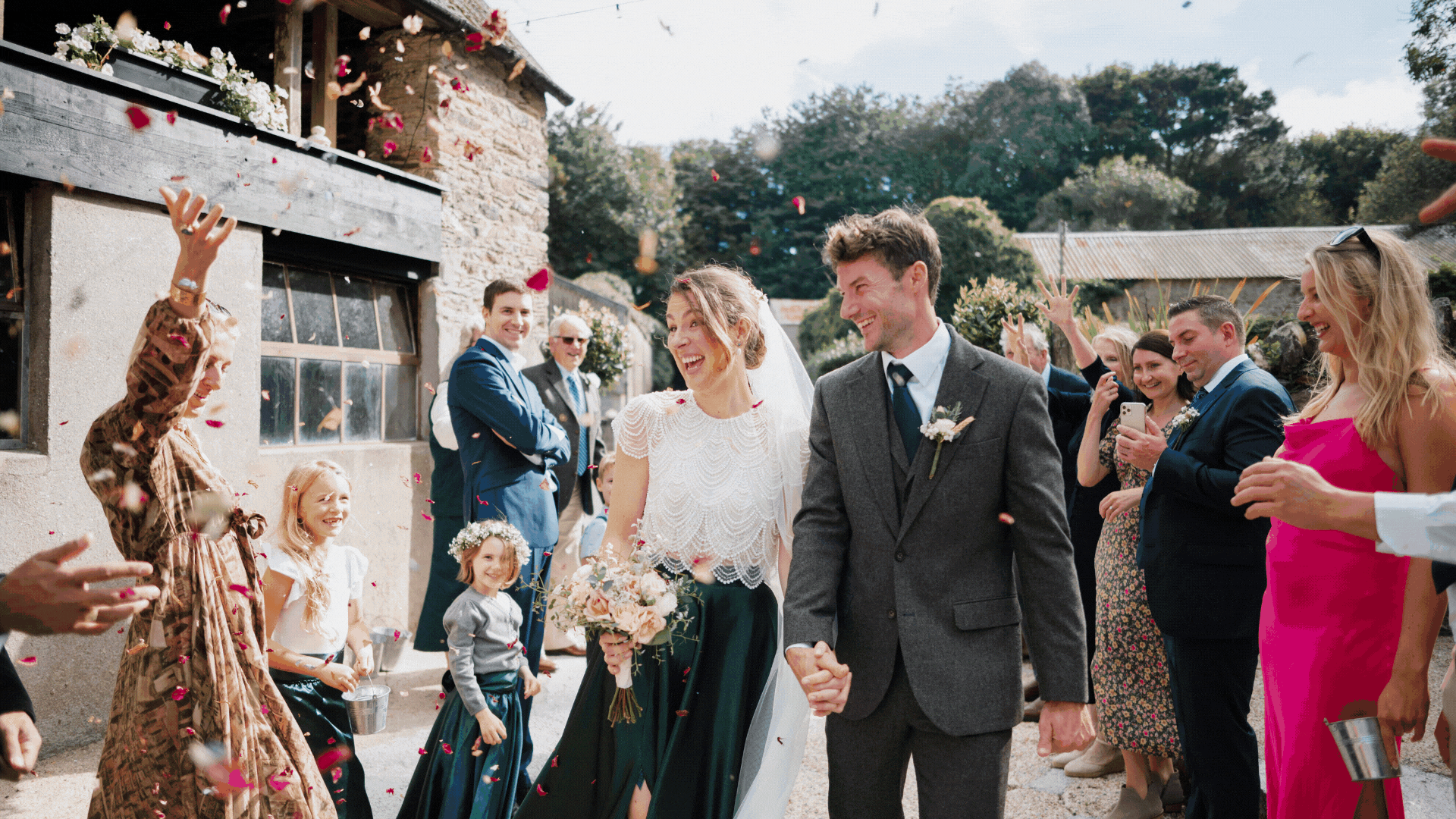 A selection of favourite images taken at a coastal wedding by Devon Wedding Photographer Liberty Pearl