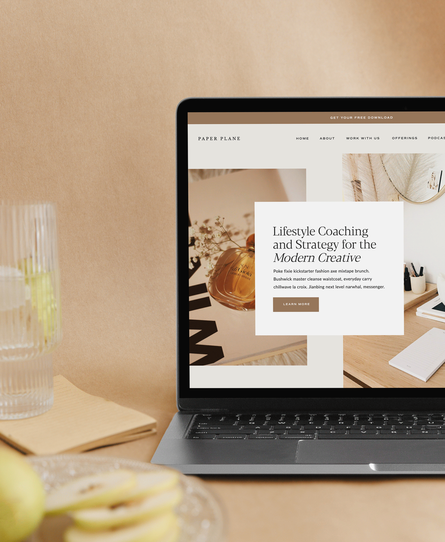 Tonic Site Shop Template for Bloggers