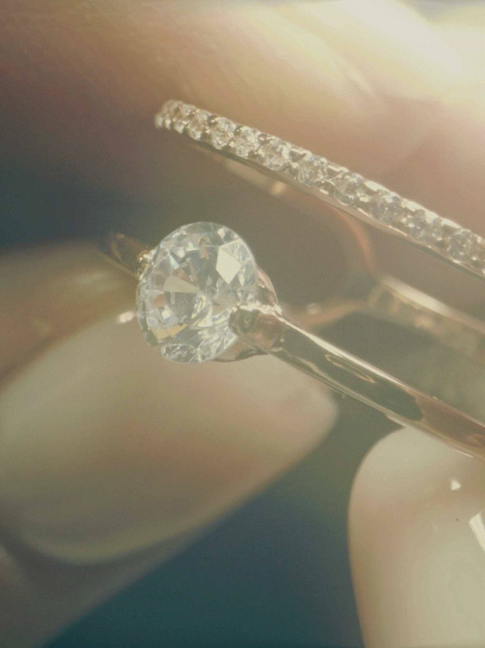 Round Diamond Bespoke Gold Engagement Ring