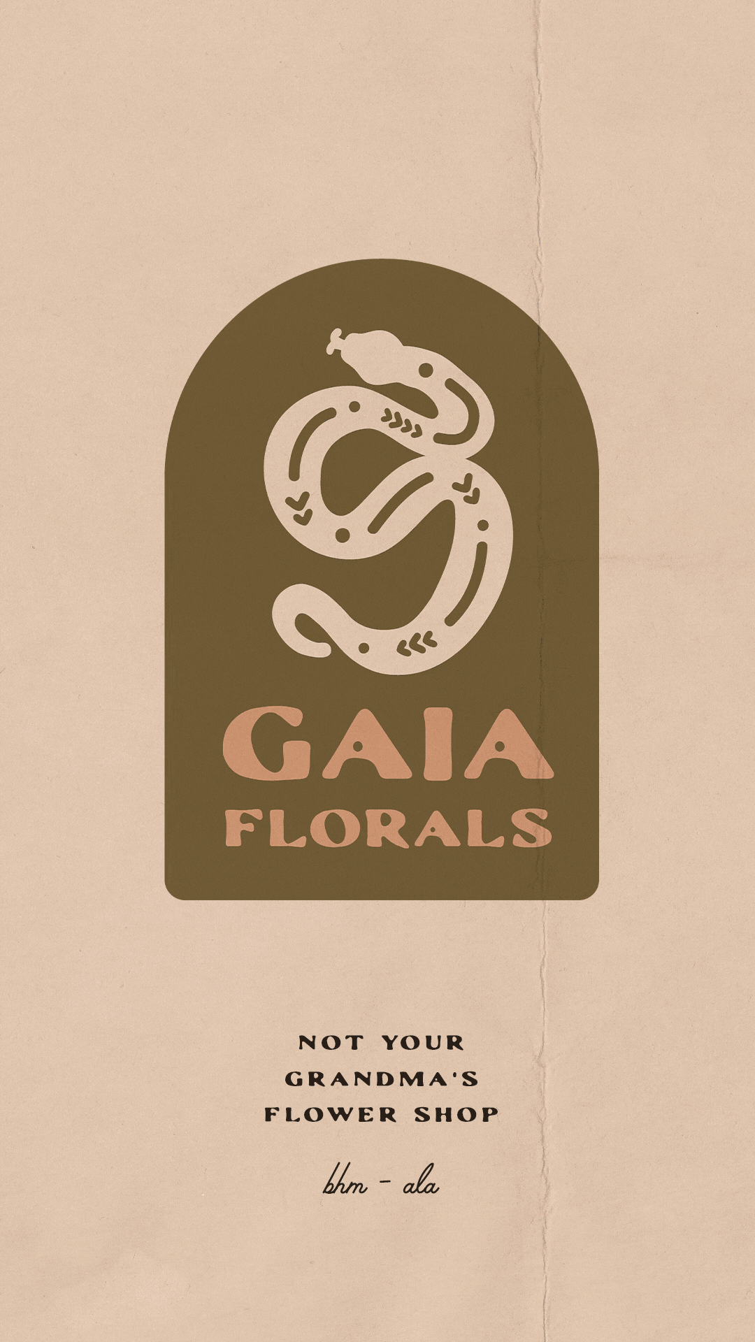 Gaia Florals logo marks gif