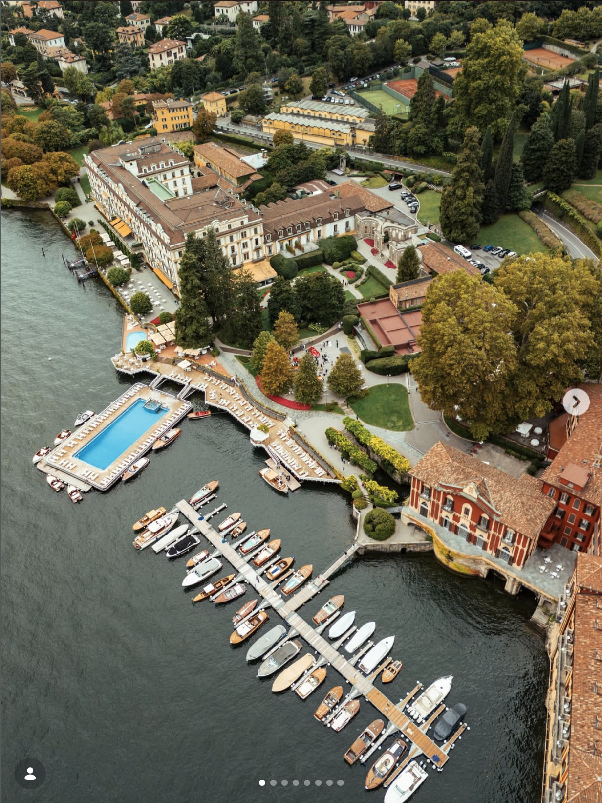 Instagram post Lake Como