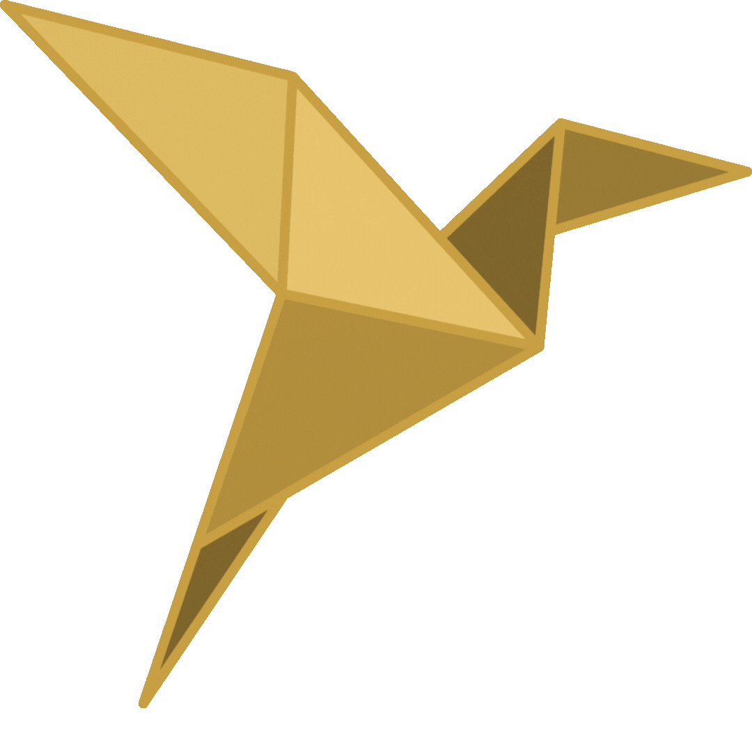 animated bird origami