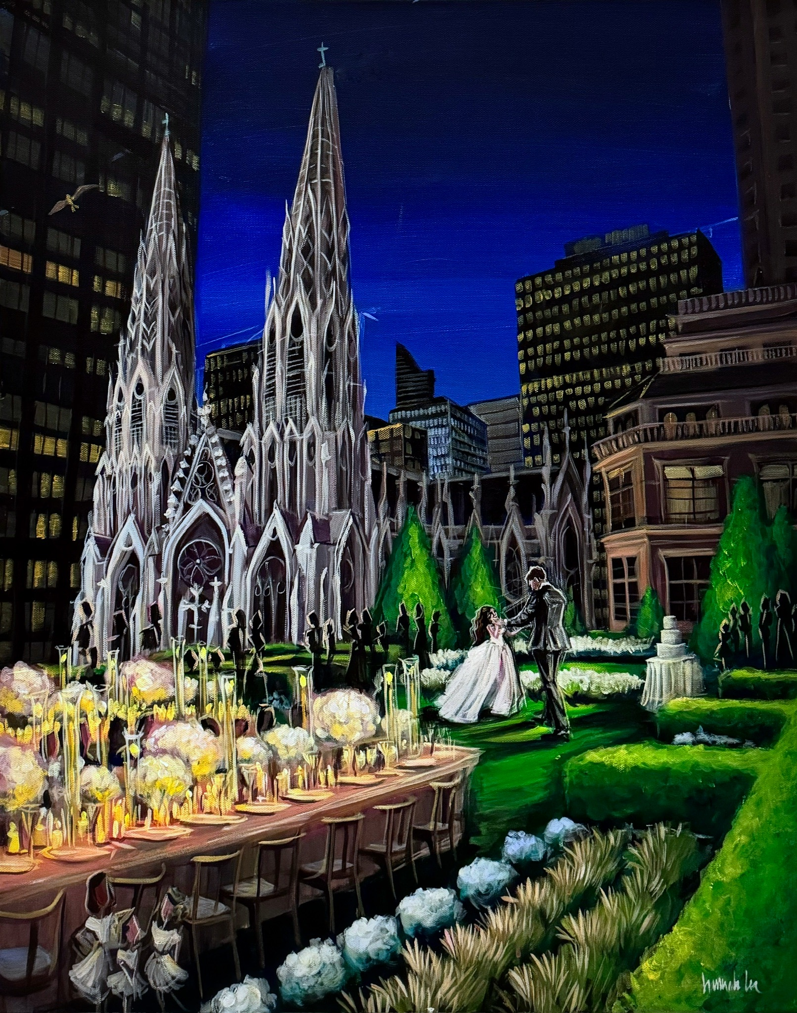 Hope tommy tremble forbes functions 620 loft and garden wedding painting