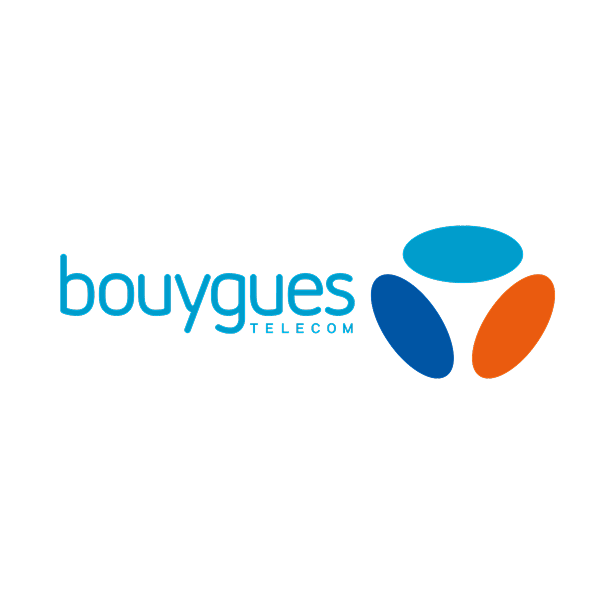 Logo de la marque Bouygues qui a fait partie de ceux qui ont fait confiance à Manon Klisz pour créer du contenu UGC authentique