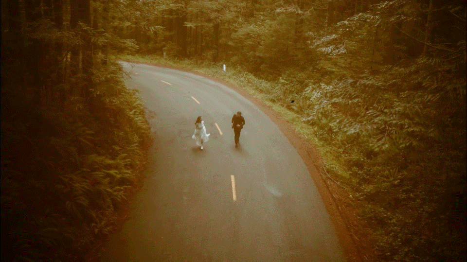 Video clip from a PNW elopement