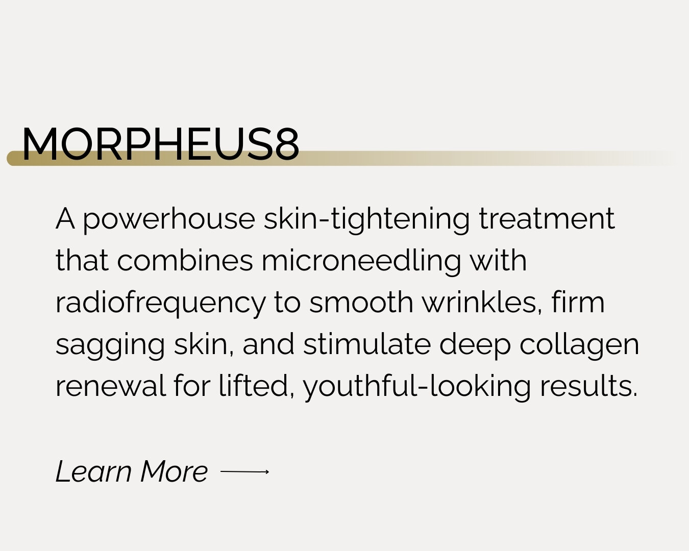 Morpheus8 device and results