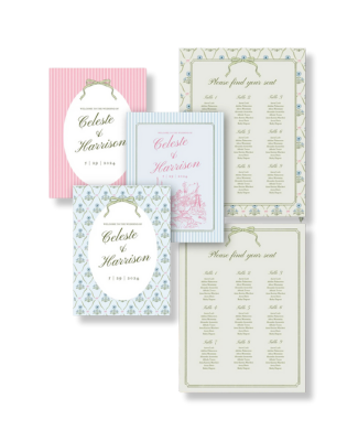 Editable Cosmos & Bows Wedding Signage | Welcome Sign | Seating Chart BUNDLE | Bridal Shower Canva Template | Digital Download Bundle