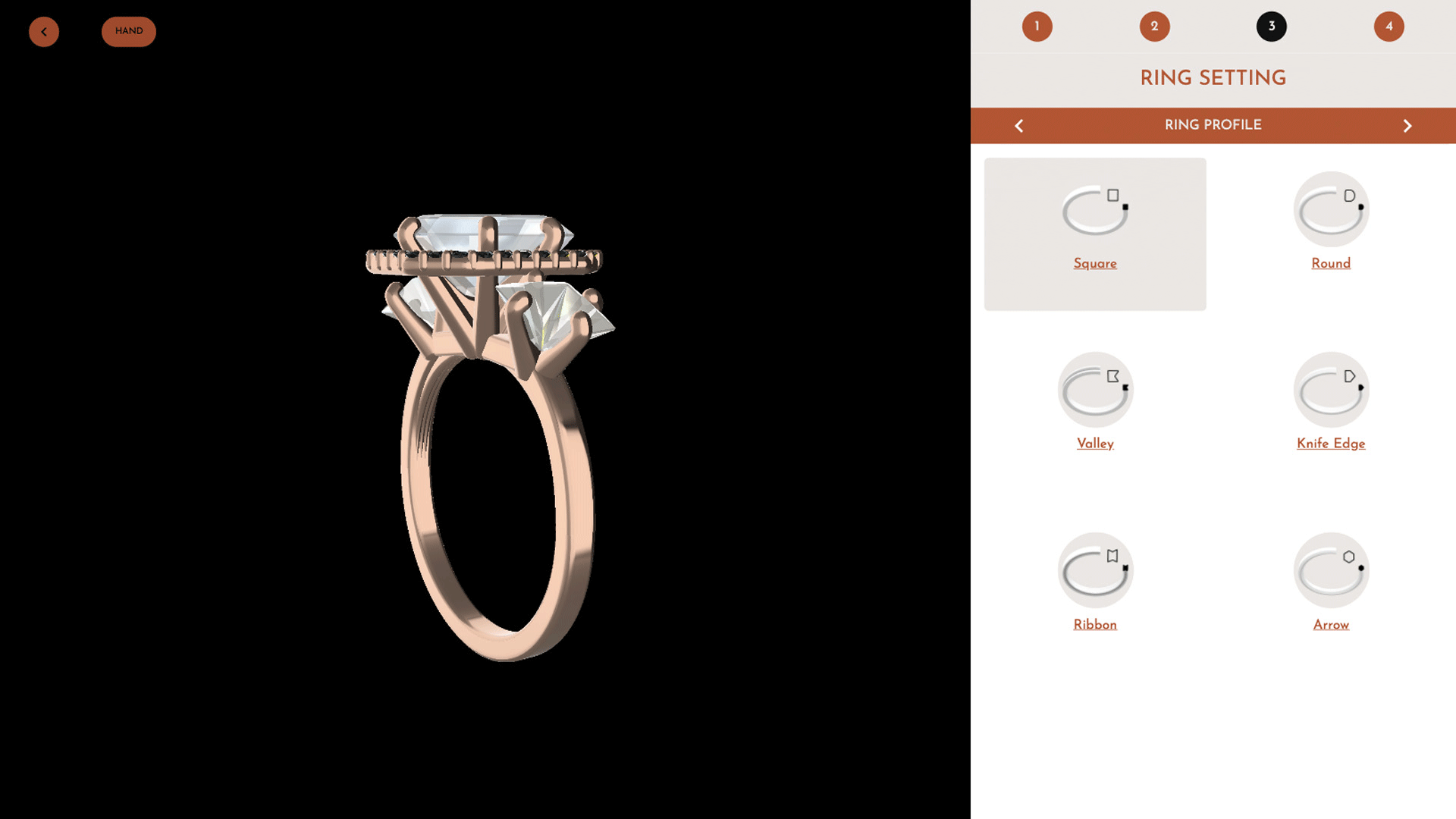 Setting Profile Ring Design
