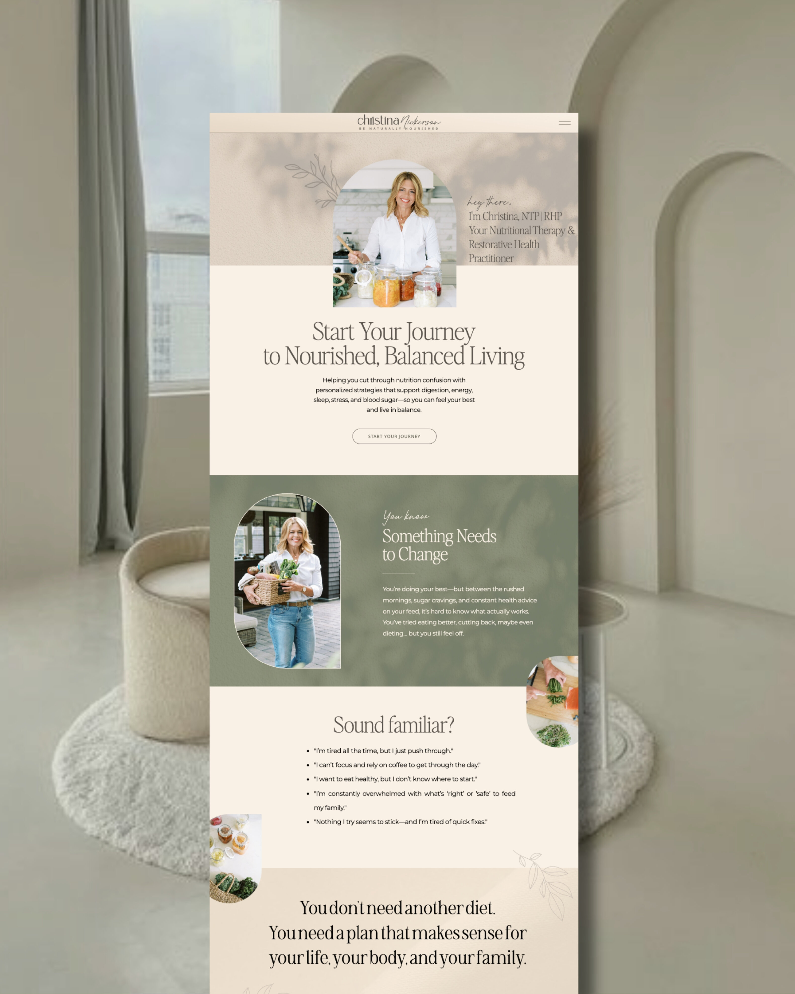 Luxury brand and web design with storytelling elements for soulful businesses