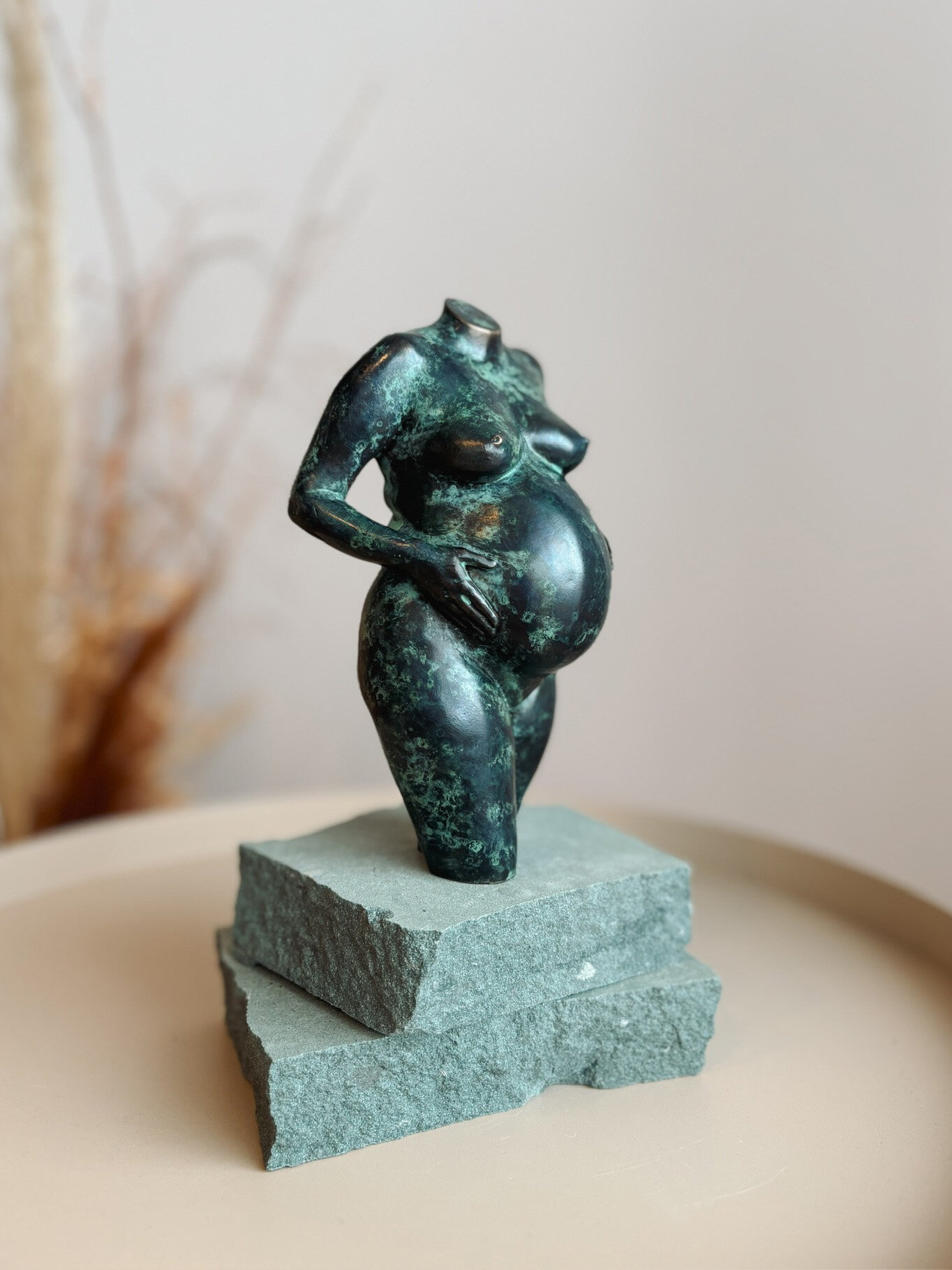 BellySisters Zwangerschapsbeeld Brons Gegoten