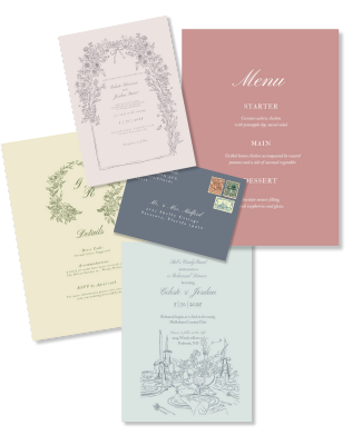 Spring Woodland Garden Wedding Invitation Suite | Template Bundle | Editable Invite | Canva Template | Digital Download | Spring Wedding