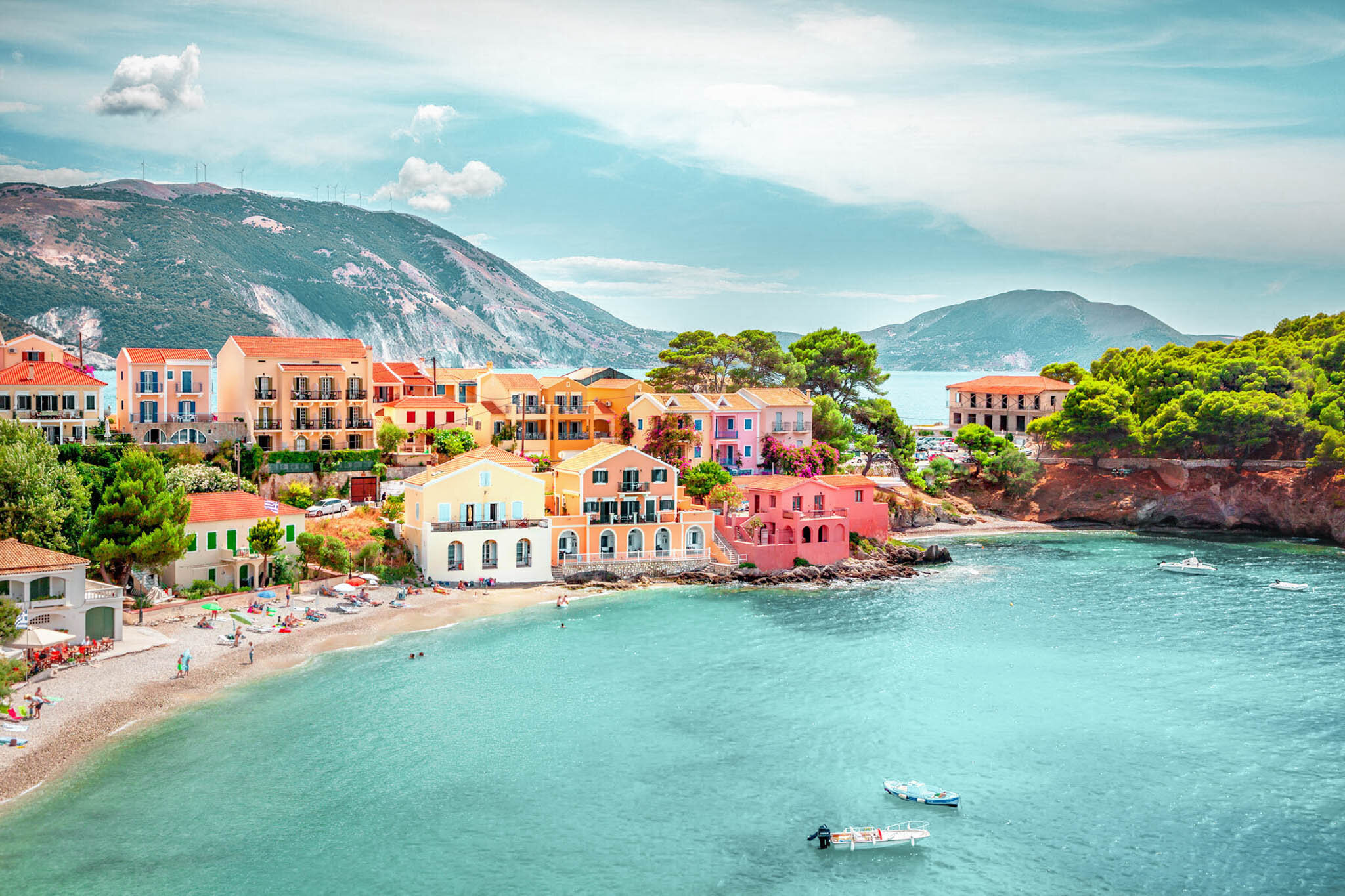 Mom traveling with kids in an airport