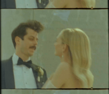 gif of bride and groom kissing