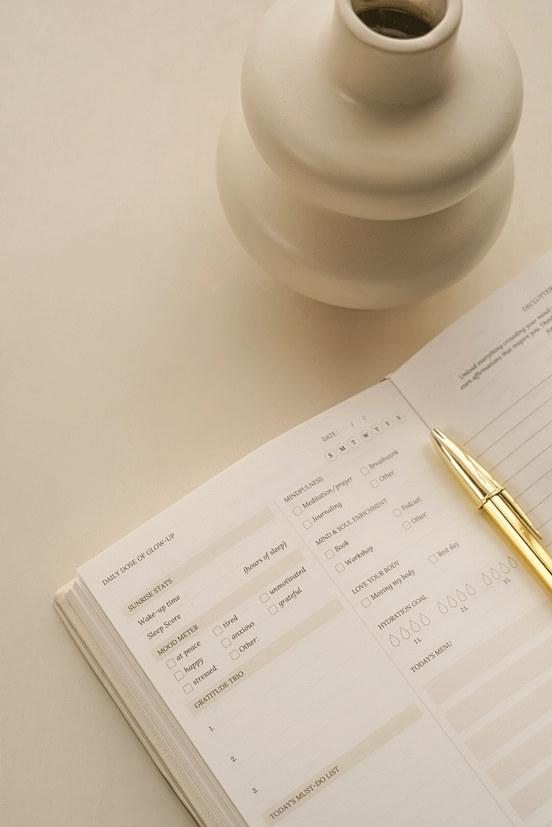 planner-white-page