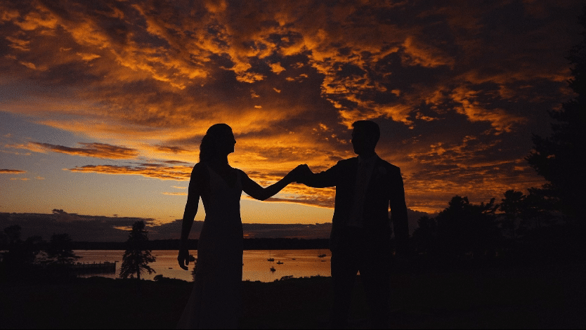 GIF Of a Sunset Dancing