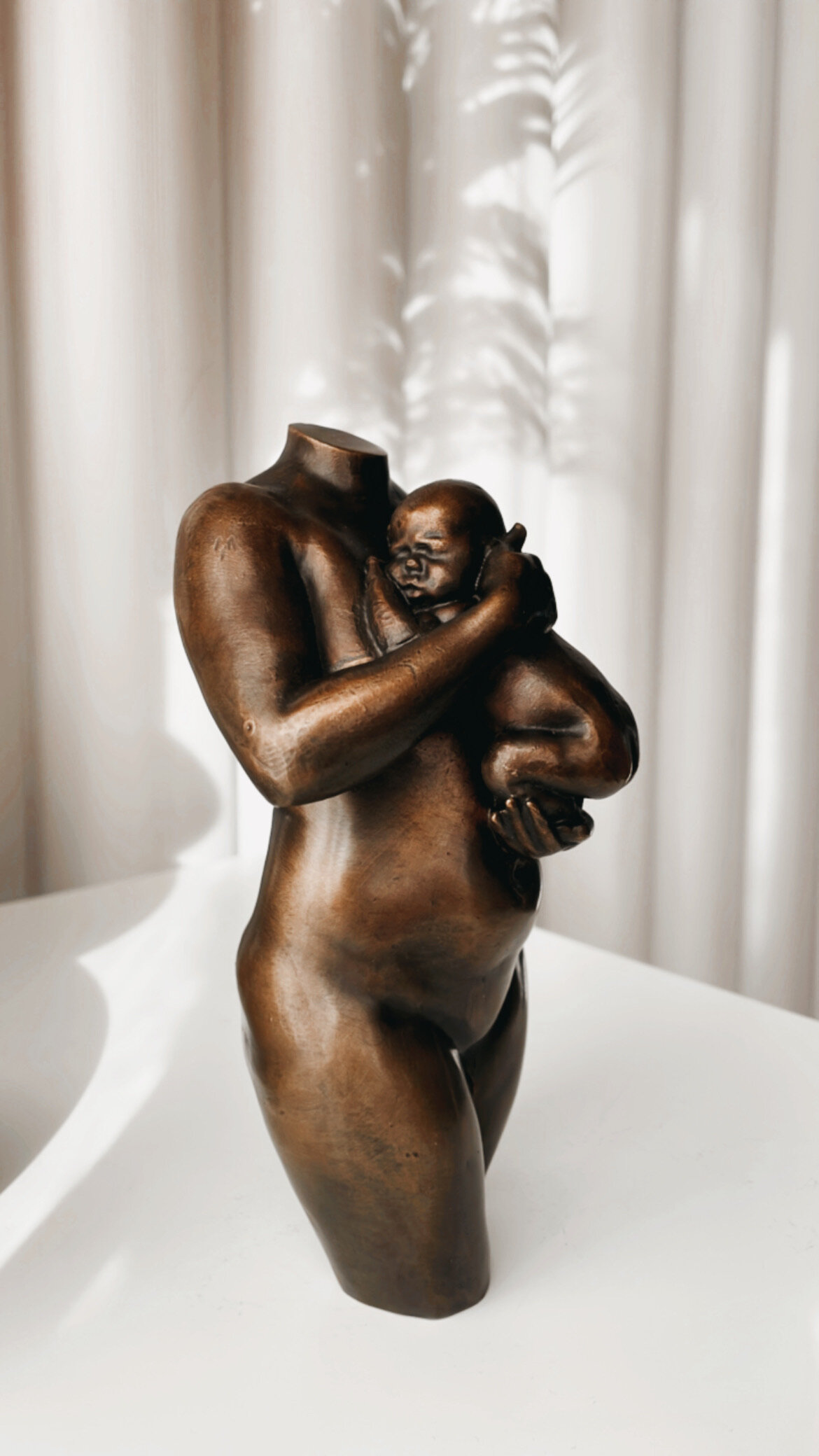 BellySisters Zwangerschapsbeeld Brons Gegoten