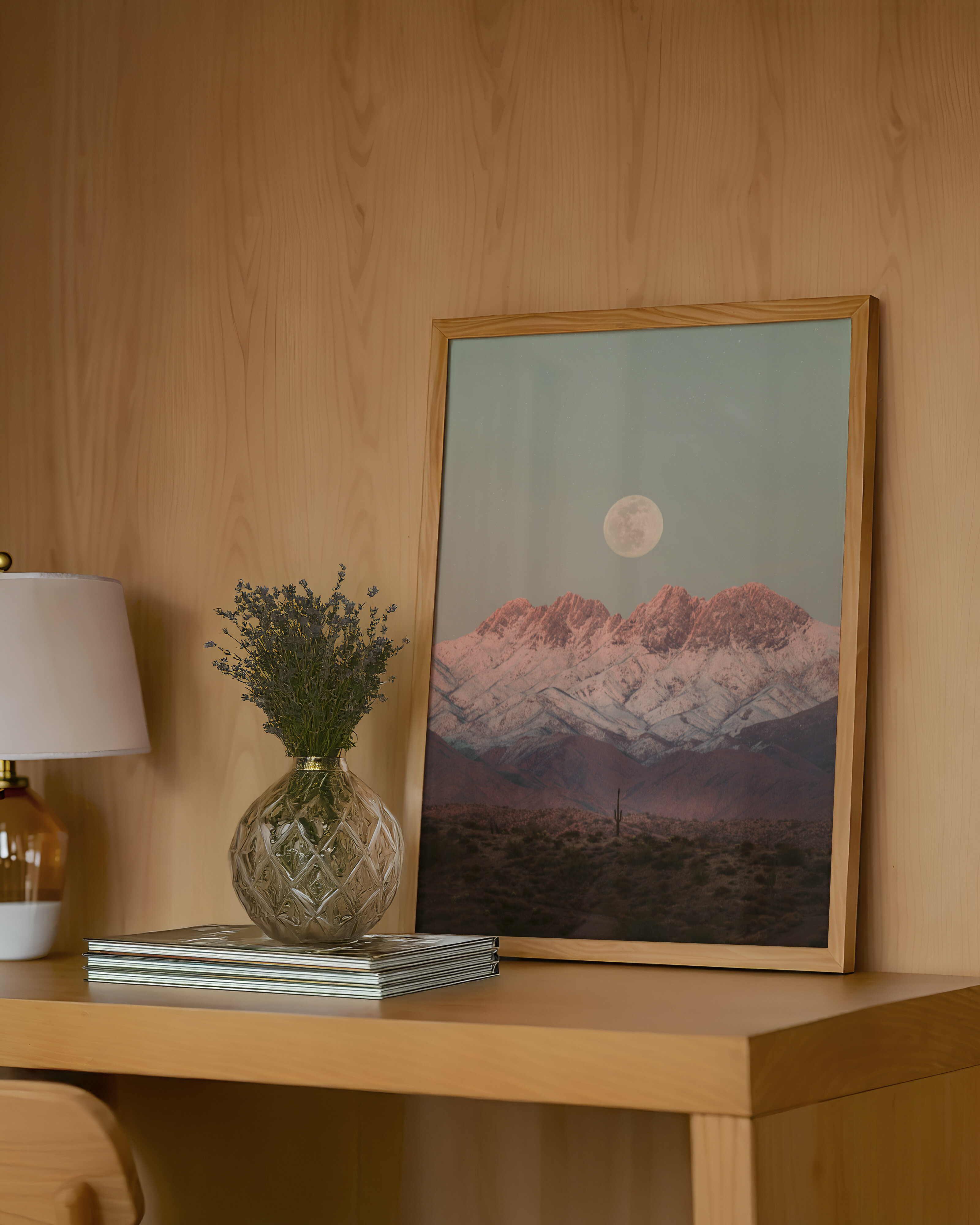 Four Peaks, Full Moon — print mockup