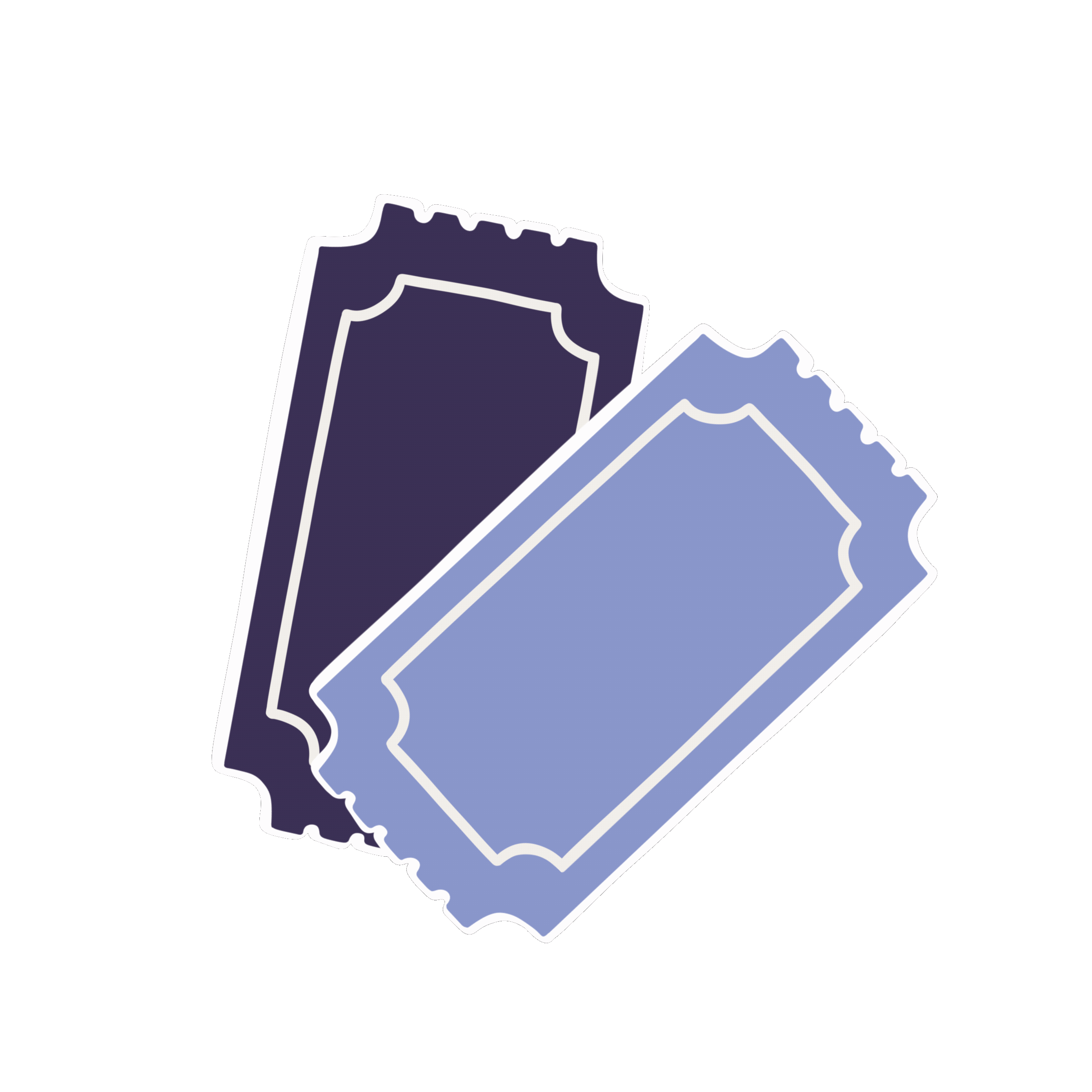 purple ticket gif