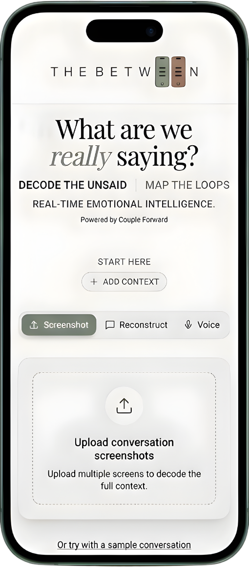 The Between app preview