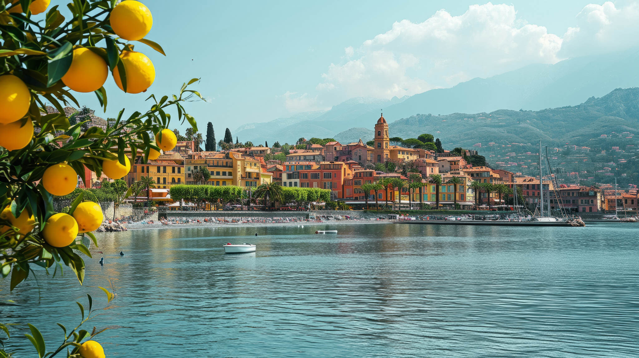 Thoughtful mom looking out over a city