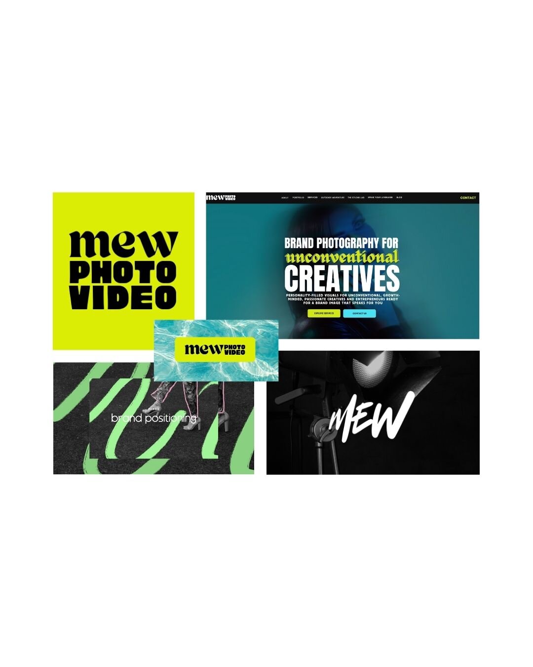 Brand Ed student DIY logo and branding made by photographer Morgan Wright for MEW photo