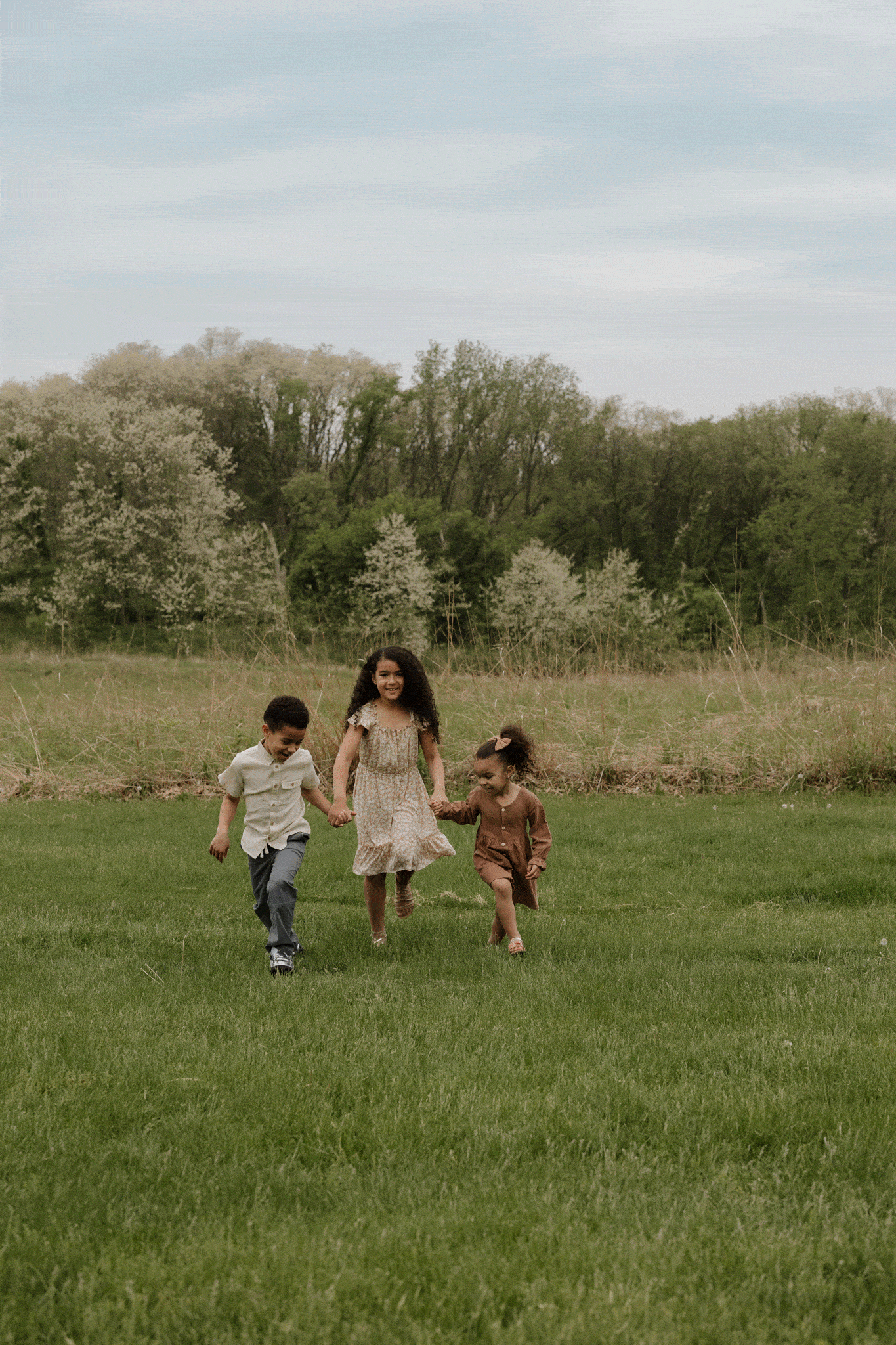 family playing