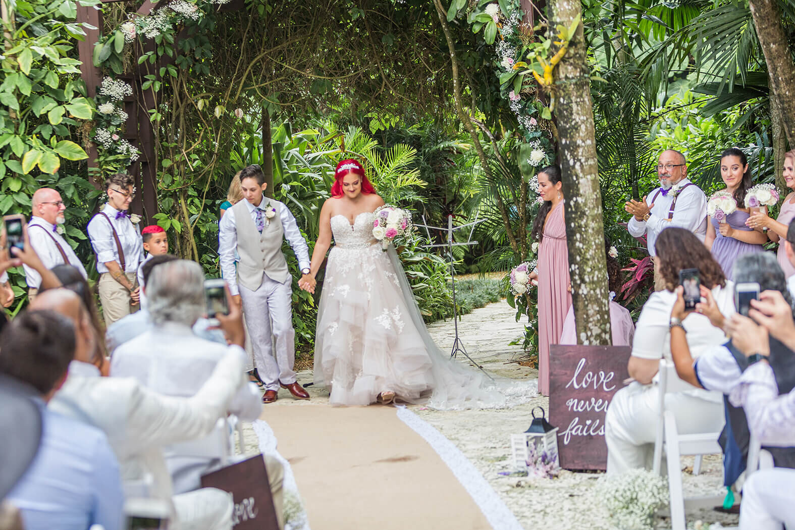 Same Sex Couple Wedding Ceremony at The Historic Walton House by Wedding Photography Miami
