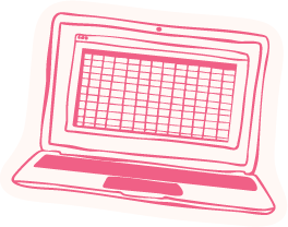 pink laptop