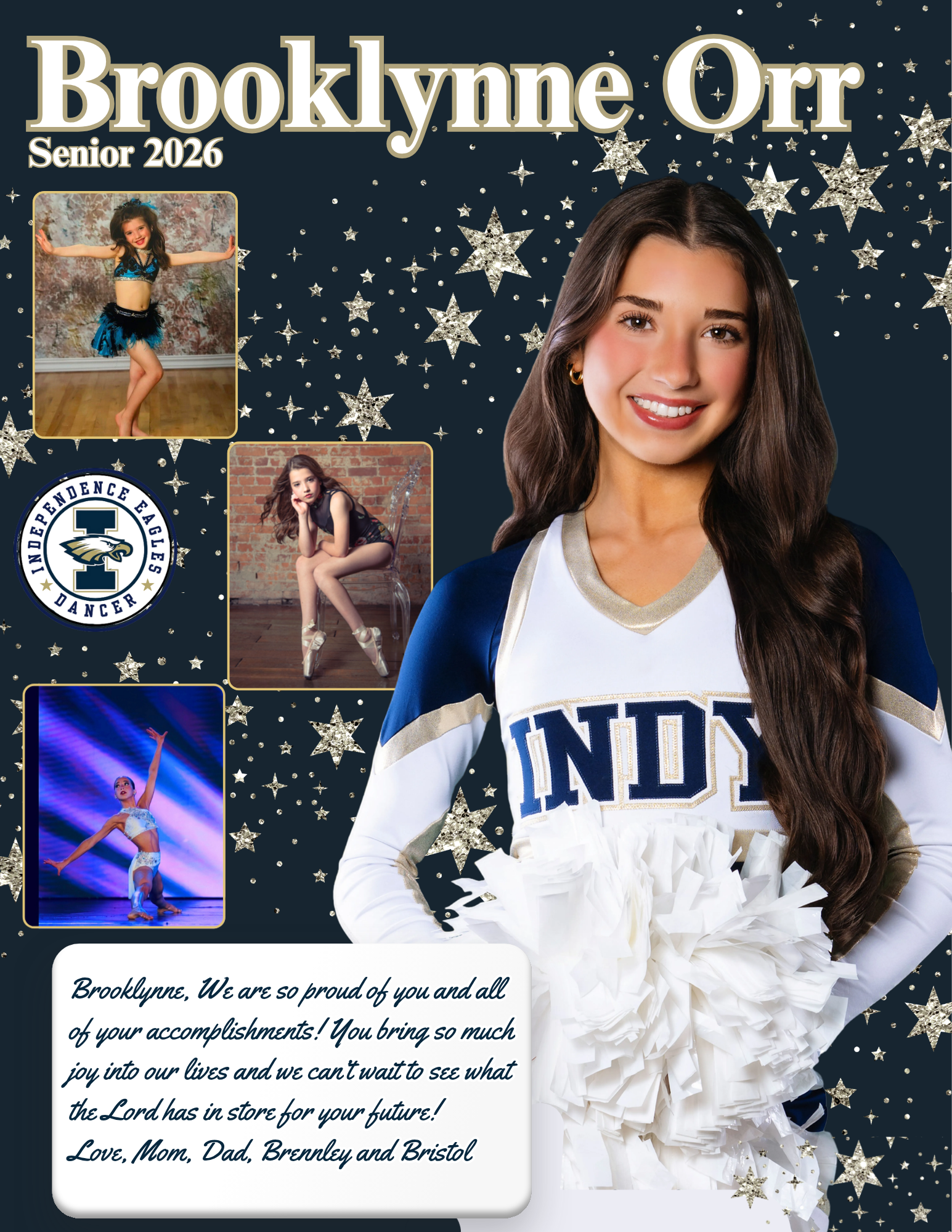 Brooklynne Orr senior tribute page