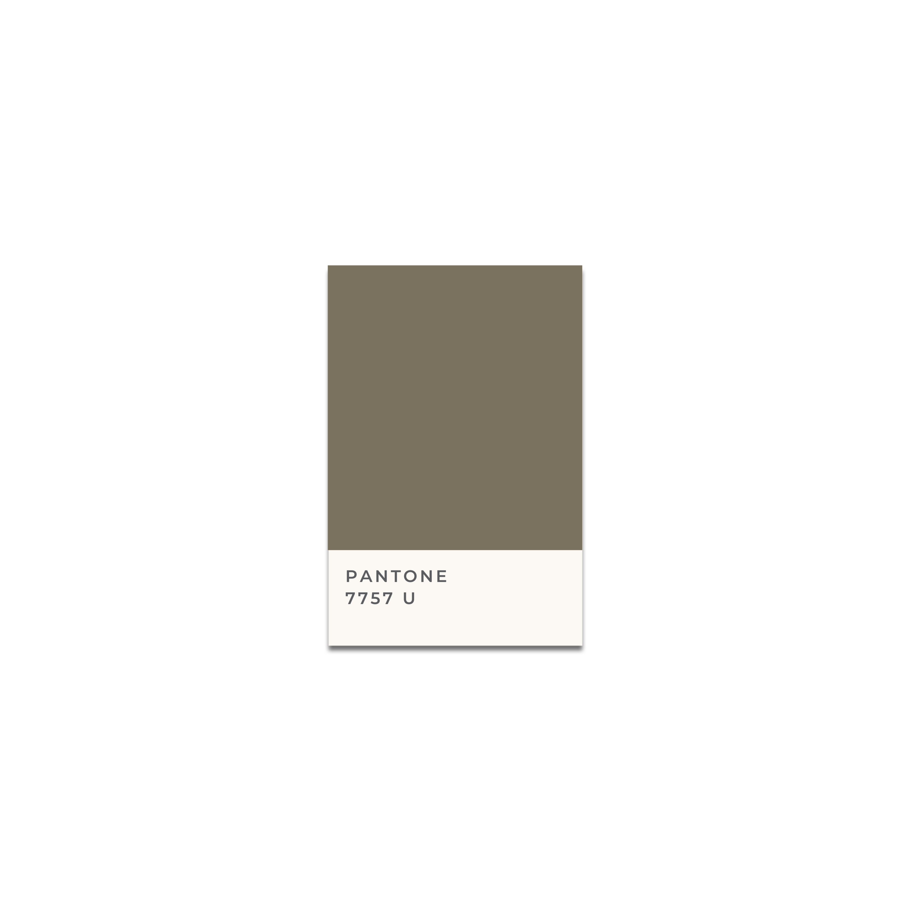 pantone card