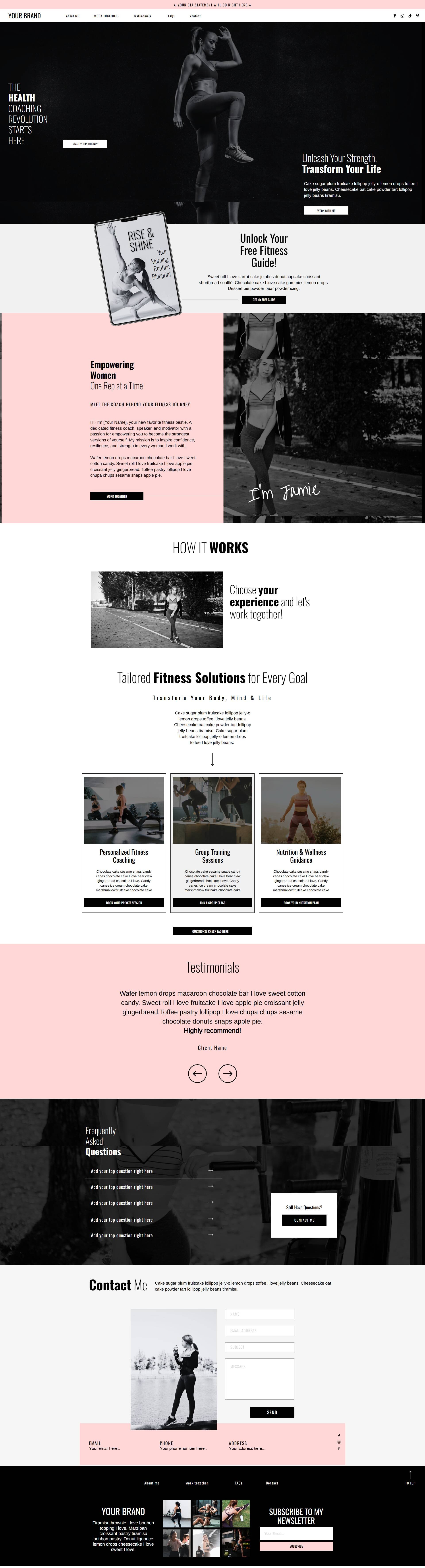 Showit Template Preview
