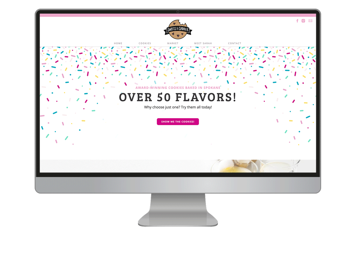Sweets By Sarah K | Website Design | Van Curen Creative